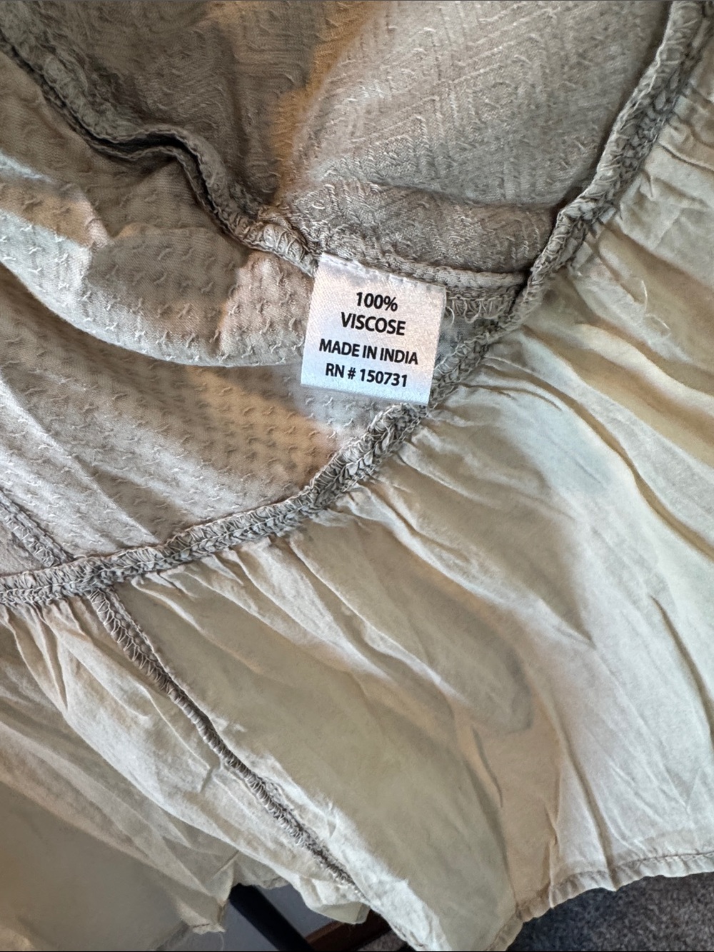Young Threads NWT Ivory Boho Ruffle Open Cardigan by - Picture 4 of 7